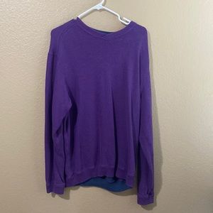 purple sweater